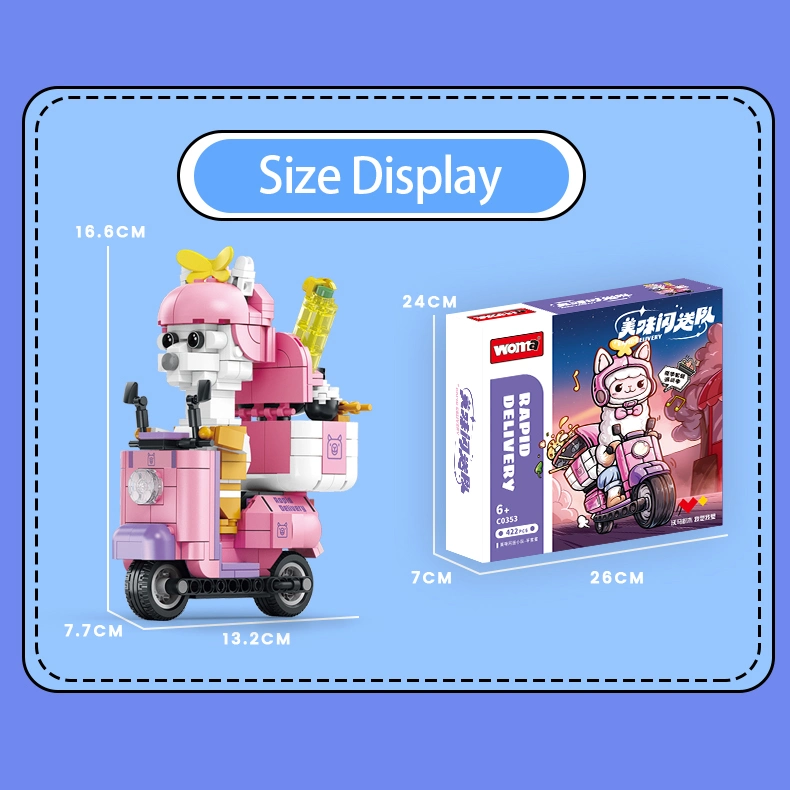 Woma Toys 2022 Kids Educational Adult Decompression Toy Model Sheep Delivery Cheap Personalized Motorcycle Building Blocks Brick Set Juguetes DIY Toy