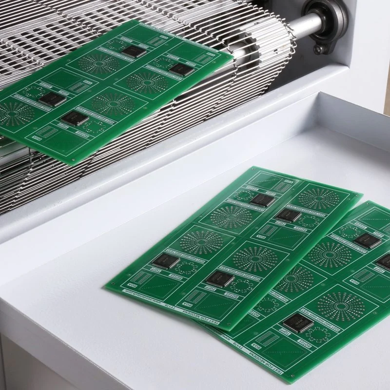 Horno de reflujo de aire caliente inteligente soldadura de PCB de reflujo soldadora Con 12 zonas de temperatura (IN12) para la producción de hornos de soldadura SMD Línea