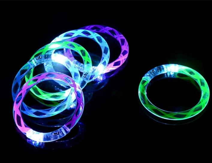 Acrylic Wedding Used Light up Promotion Low Price LED Wristband