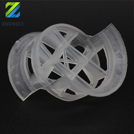 Conjugate Ring High Flow Ring Packing White Reinforced PP Plastic Water Treatment Purification Random Packing Pentagon