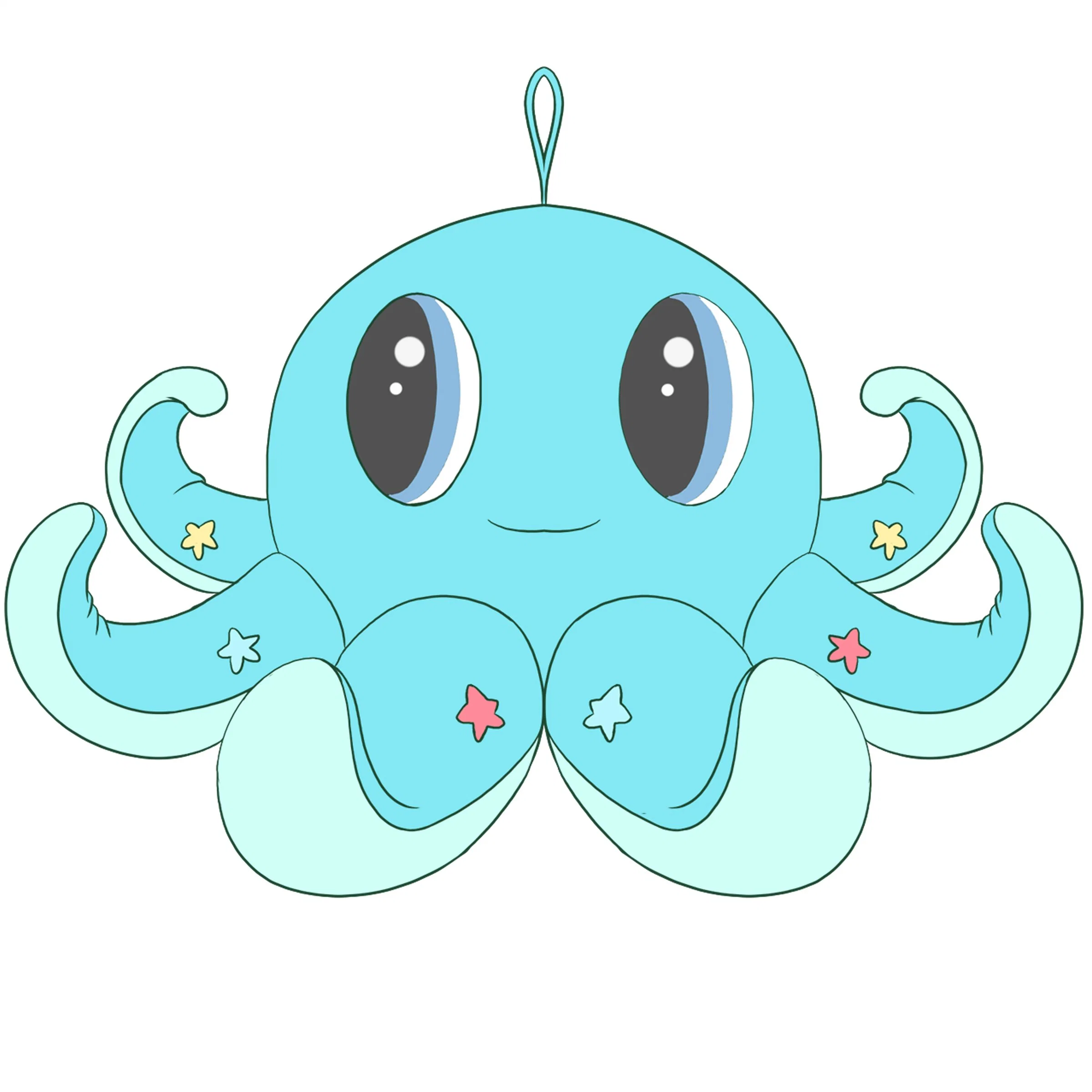 Oreiller en peluche spécial Flip Octopus en peluche pour animaux réversibles