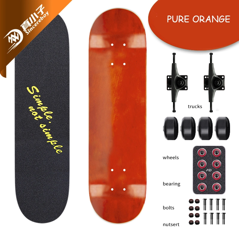 Professional Factory Wholesale/Supplier OEM 31" X 8" Inch 100% Russian / Canadian Maple Wood Skateboard