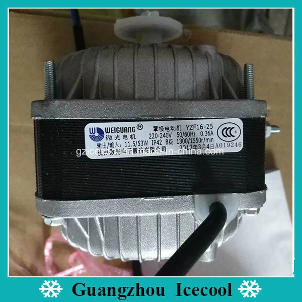 Weiguang 16W Motor AC Motor del ventilador refrigerador del motor del ventilador del condensador Polo sombreado Motor Yzf16-25