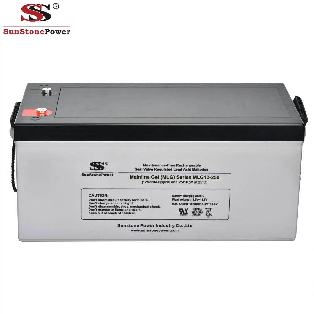 Rechargeable Battery Sealed Lead Acid Battery Sunstone Brand 12V 250ah Solar Battery