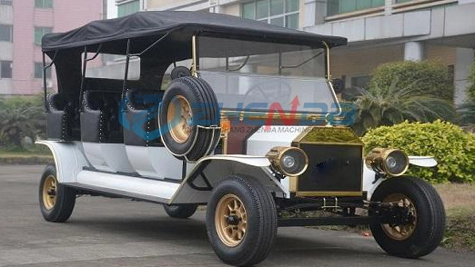 Nuevo precio de fábrica tres filas Multi-Person Bus Turístico de la batería eléctrica de la batería Four-Wheel Retro Cars