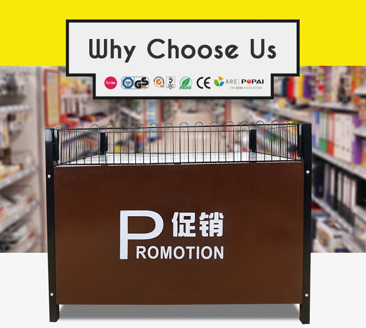 Supermarket Square Promotion Table Promotion Display Stand