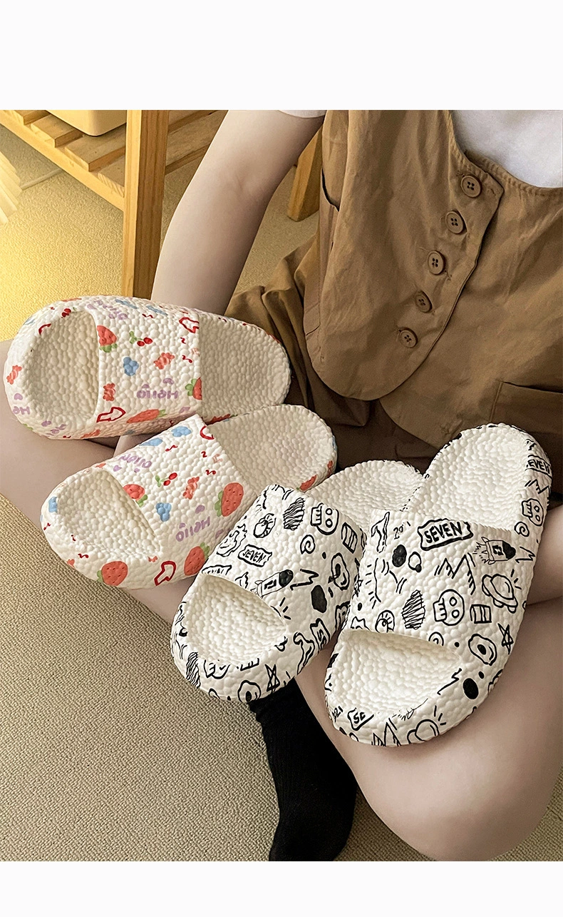 Thick Cloud Slippers Platform Bathroom Home Slippers Non-Slip Flip Flops Woman Sandals Women Fashion Soft Sole EVA Indoor Slides