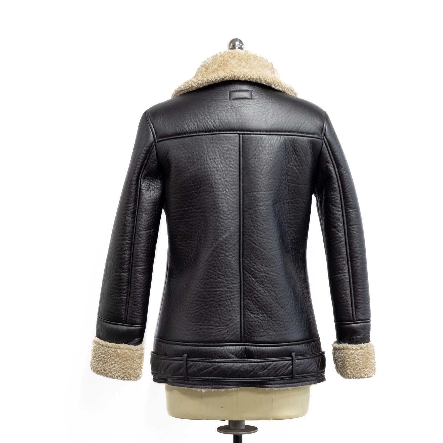 Wholesale/Supplier Ladies Winter Coats Women Faux Leather Fur Bomber with PU Leather Outerwear Sheepskins Fashion Jacket