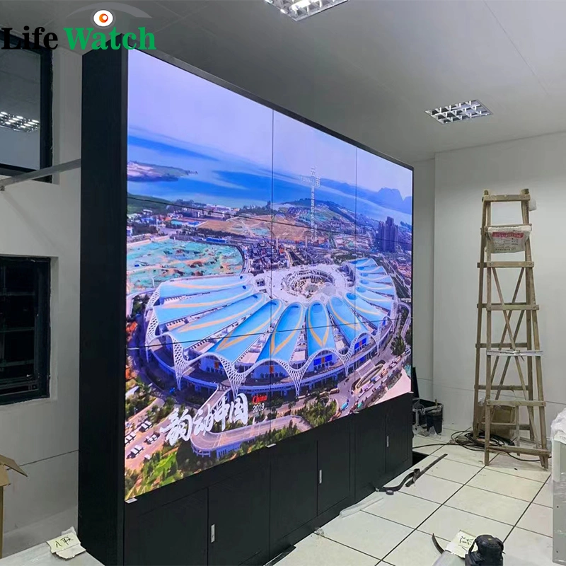 إطار خارجي مقاس 49 بوصة مقاس 3.5 مم 700 NIT Brightness LCD Video Walls لـ غرفة CCTV