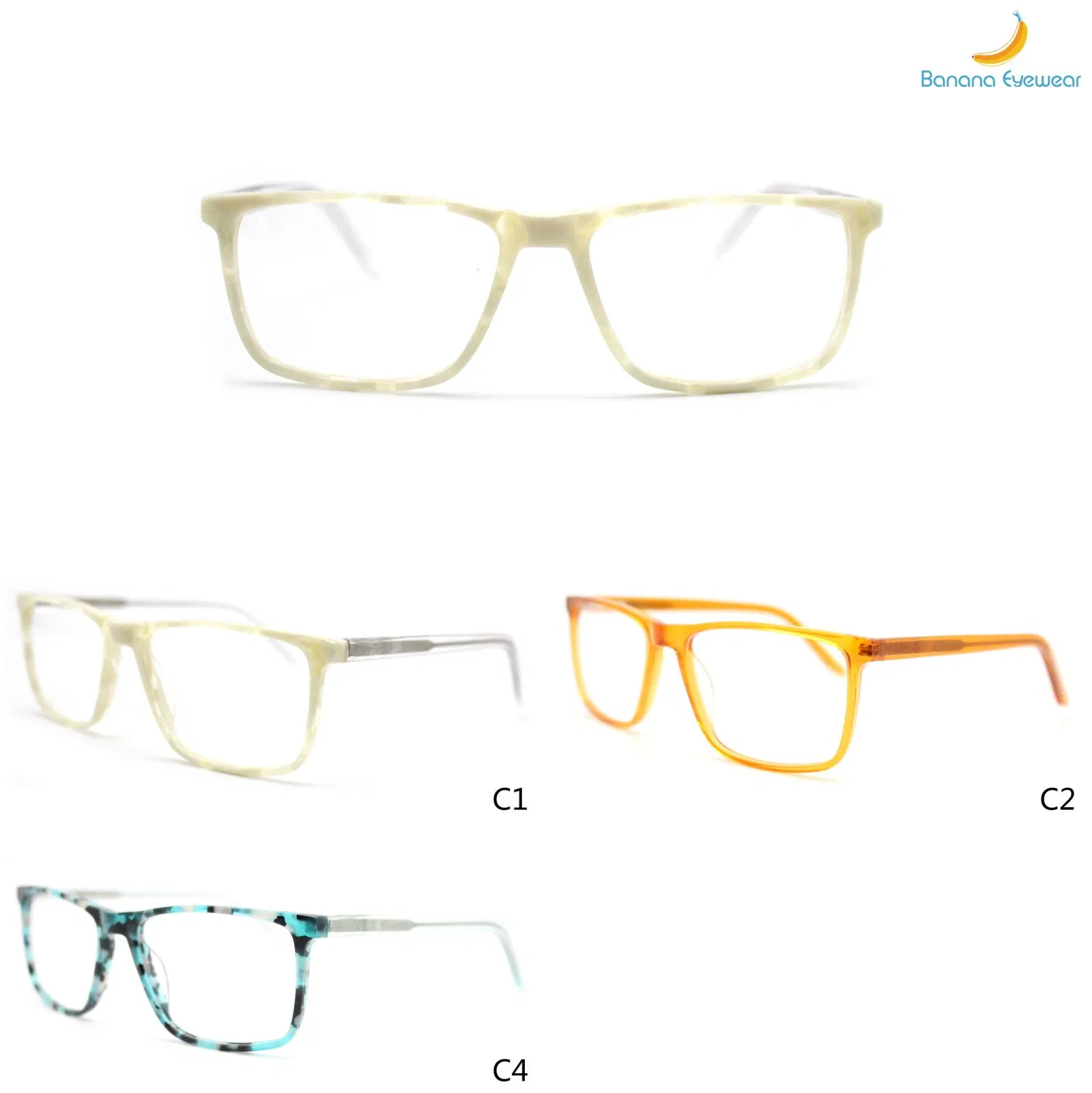 2021 Eyeglasses Full Frame Spectacle Wholesale Make Order Acetate Optical Eyewear Frame