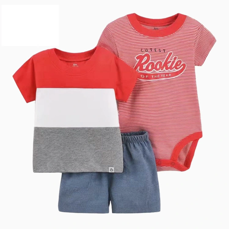 Kleinkinder Sommer Baby Kleidung T-Shirt und Shorts 2-tlg. Set 100% Baumwolle atmungsaktiv und bequeme Babykleidung