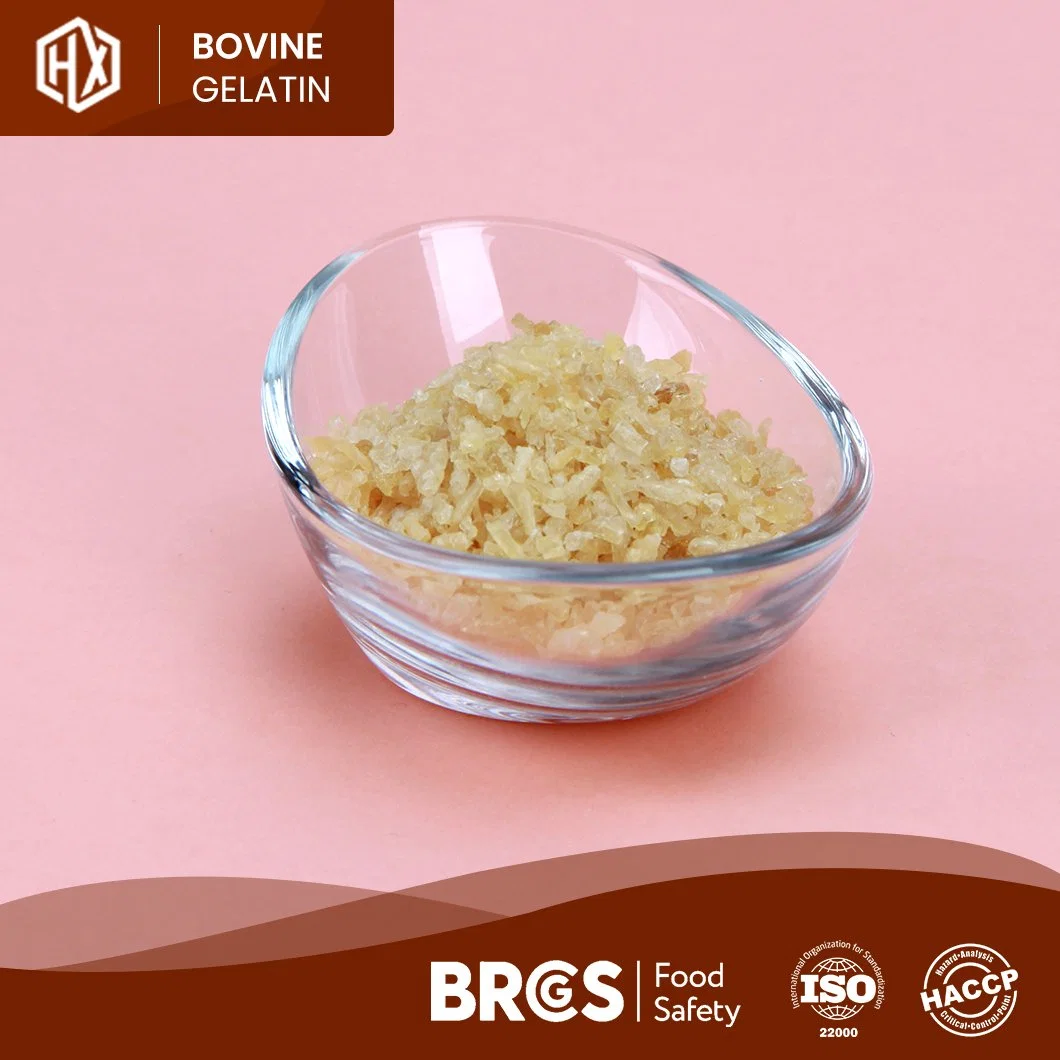 Haoxiang High-Quality Food Bovine Skin Gelatin 150 Bloom High-Purity Powdered Bovine Skin Gelatin China Supplier Sample Available Medical Bovine Skin Gelatin