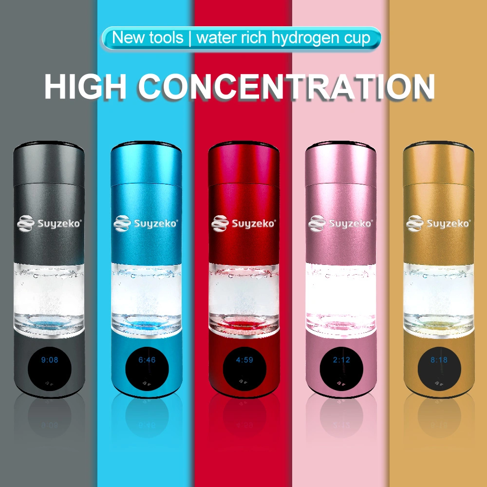 Japan Home Health Care Water Electrolysis Spe Hydrogen Generation Portable 6000ppb H2 Molecule Rich Water Making Bottle