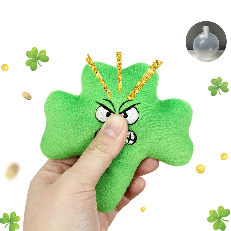 Factory Wholesale/Supplier Pet Toys Plush Hide and Seek Activity St. Patrick&prime; S Day Plush Toys for Dogs Chew Toys