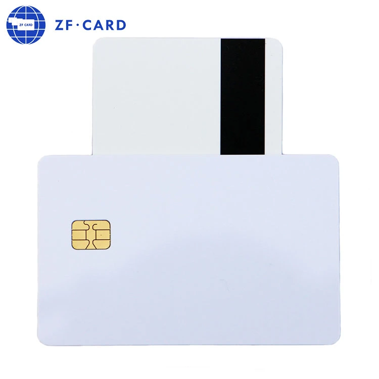 Carte IC de mémoire de contact RFID plastique 85.5*54 mm FM4442 SLE 5542 Puce