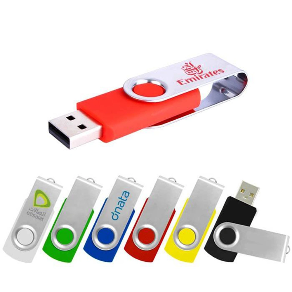 محرك أقراص محمول ذو تصميم دوار متوافق مع الكمبيوتر المحمول الخارجي Memory Storage Stick Jump Drive Pen USB Memory Card (بطاقة ذاكرة USB لقلم محرك أقراص USB