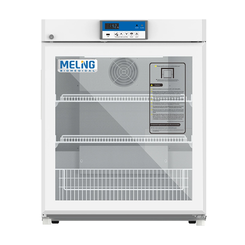 Meling 2~8c 130L Mini Refrigerador Médico de Farmacia de Vacunas Biomédicas de Laboratorio Bajo Mostrador.