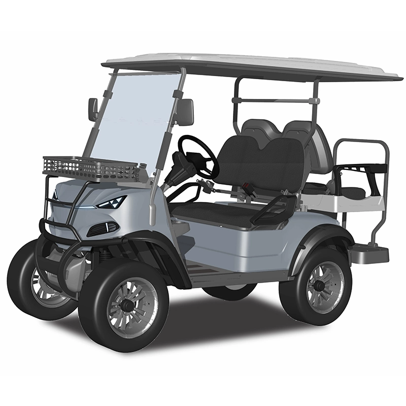 48/72V New Style B Modern Fashion 2023 Brand Design 4 Seat Sightseeing Bus Club Cart Electric Golf Buggy Hunting Cart with DOT