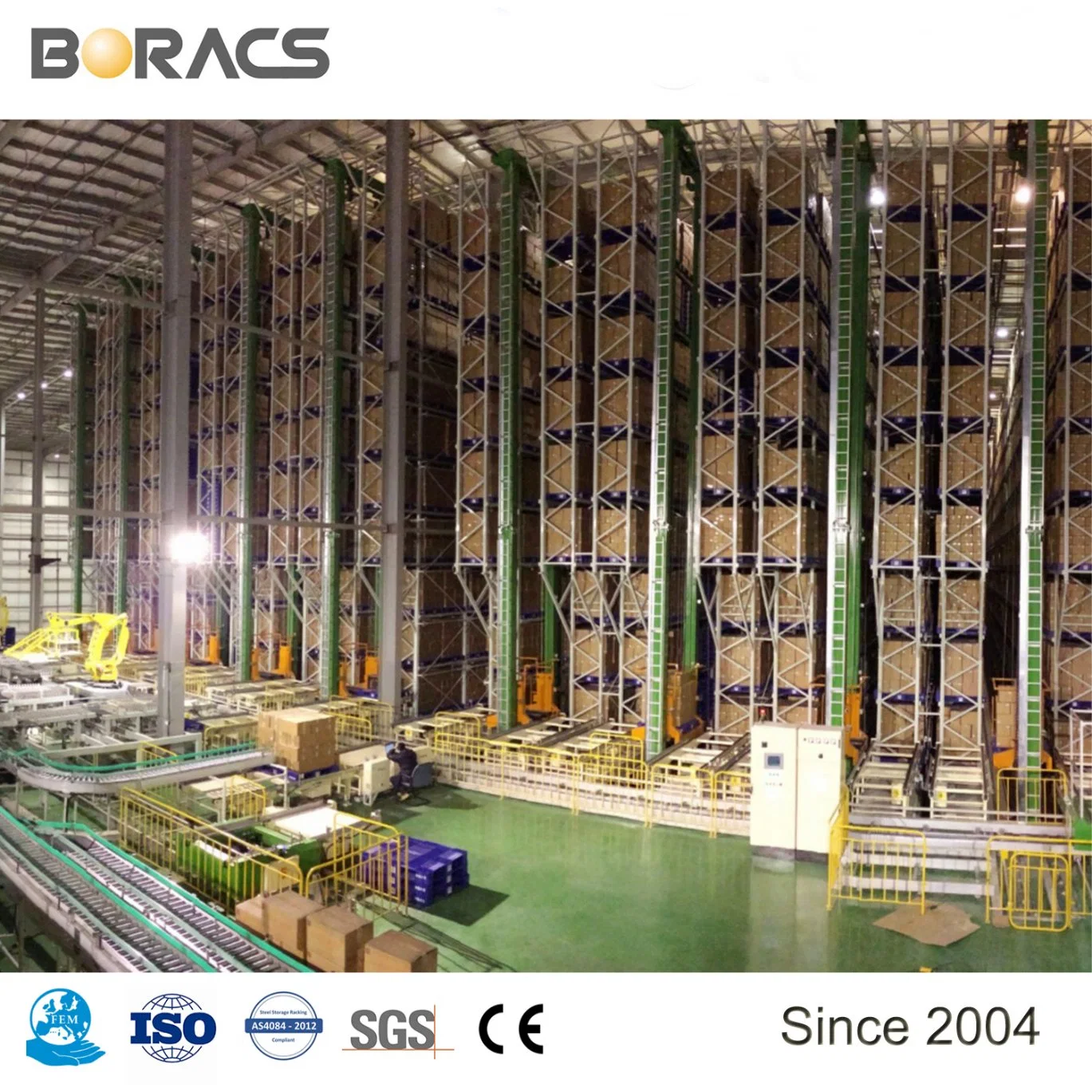 Pallet Stacker Crane/ Automated Storage and Retrieval System Asrs /Automatic Warehouse Racking System