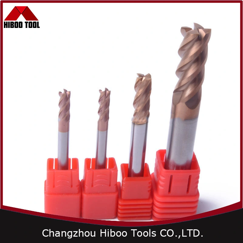 قاطع Tungsten Carbide High quality/High cost performance  Helix Square End Mill HRC55 الأداة