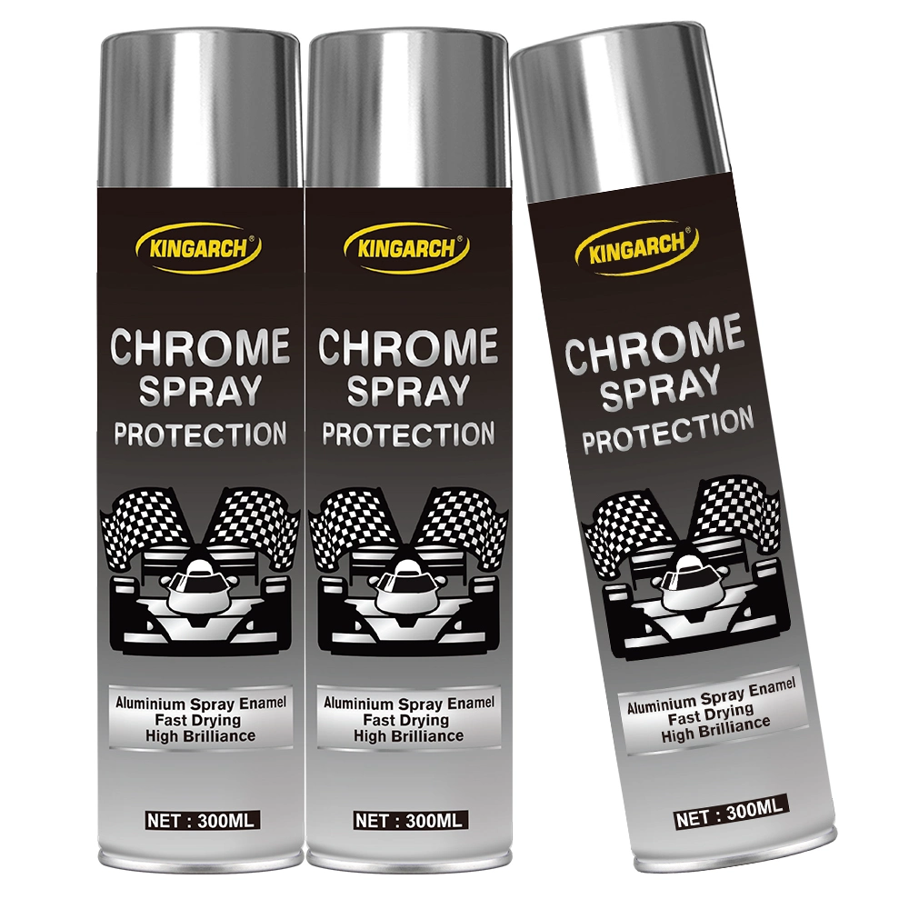 Aerosol Spray Paint Bright Chrome 400 Ml Mirror Effect Glossy Finish for Car/Bike/Scooty/Art/ Craft