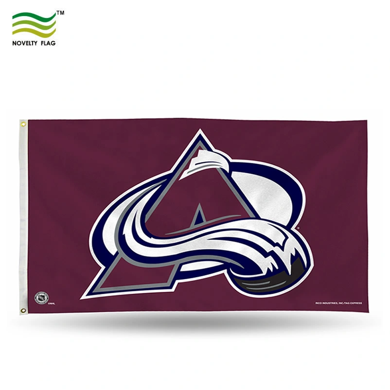Screen/Digital Printing Polyester Colorado Avalanche Official NHL Hockey Team Logo 3'x5' Flag Banner