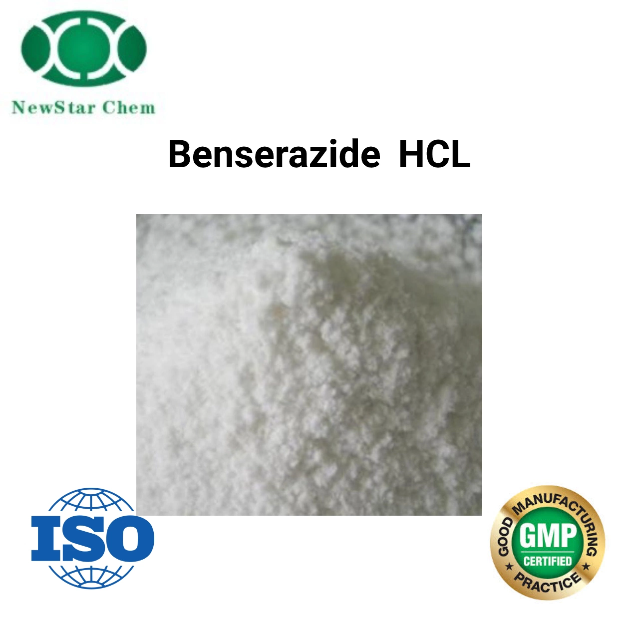 Benserazide HCl CAS14919-77-8 Pure Pharmaceutical Raw Material with GMP Certificate