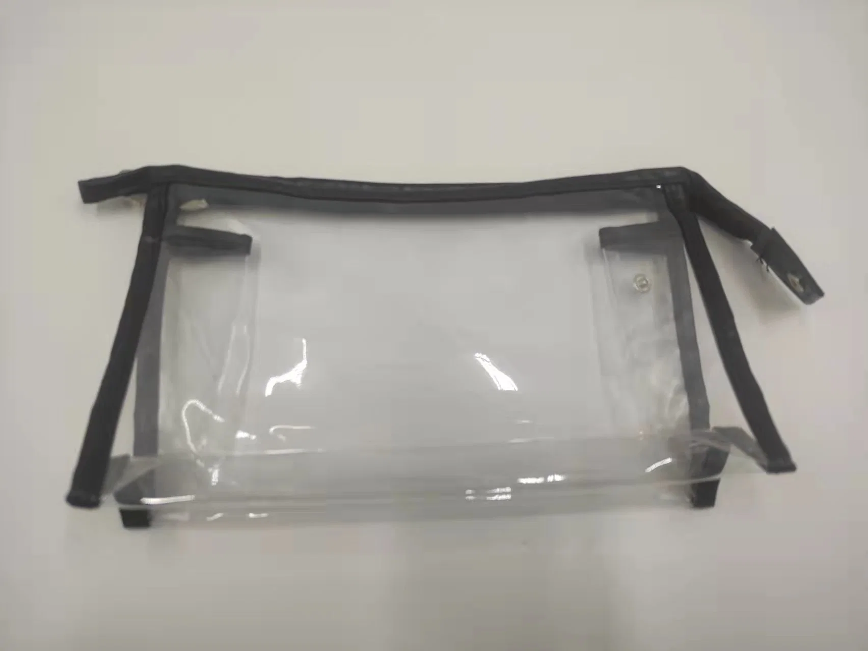 Custom Wholesale Travel Portable Clear Transparent PVC Waterproof Wash Cosmetic Toiletry Makeup Bag
