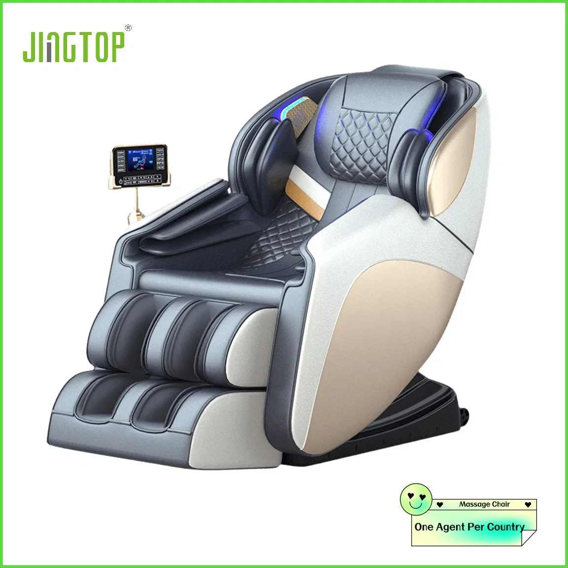 Jingtop Exclusive Agent Customer Logo Thai Stretch Musical Function Recliner Massage Chair