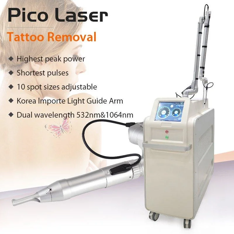 ND YAG LASER Pico Tattoo picoseconde tache sombre La pigmentation de la dépose du matériel médical laser peeling Éclaircissement de la peau de carbone