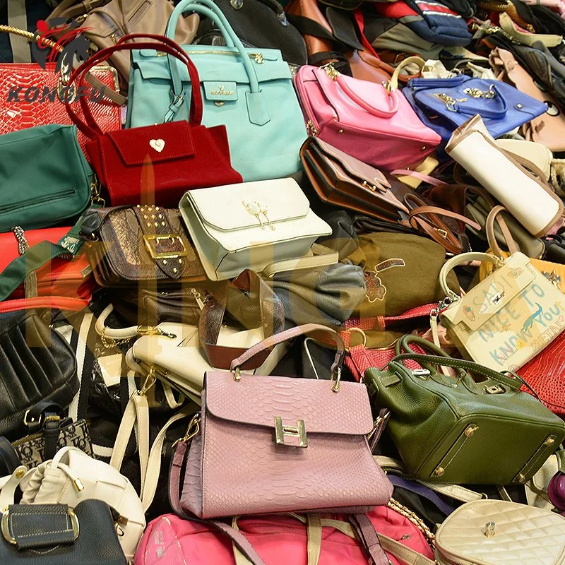 Korean Branded Bale Bag Cheap Handbags Per Kilo 45kg Second Hand Used Bags Apparel