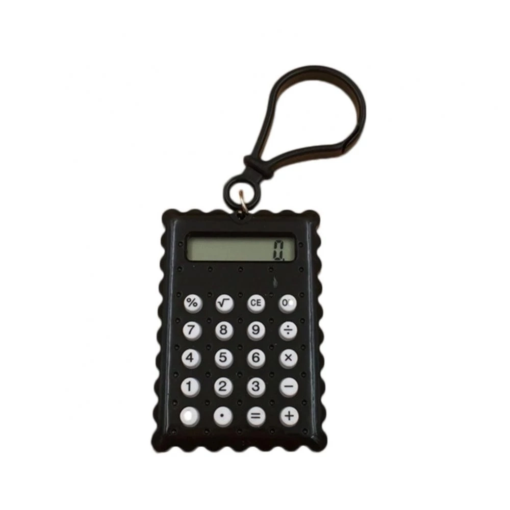 O logotipo personalizado mini calculadora estudante de bolso mini calculadora eletrônica escola de forma biscoito mini calculadora de material de escritório