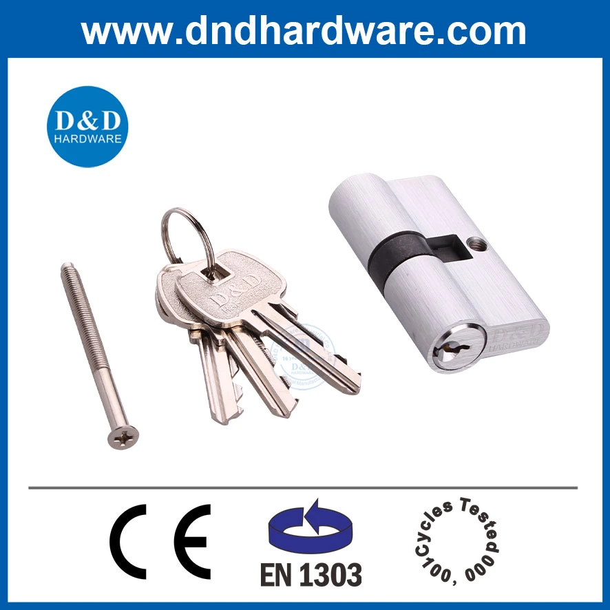 En1303 Standard European Security Satin Chrome Door Lock Keys Cylinder