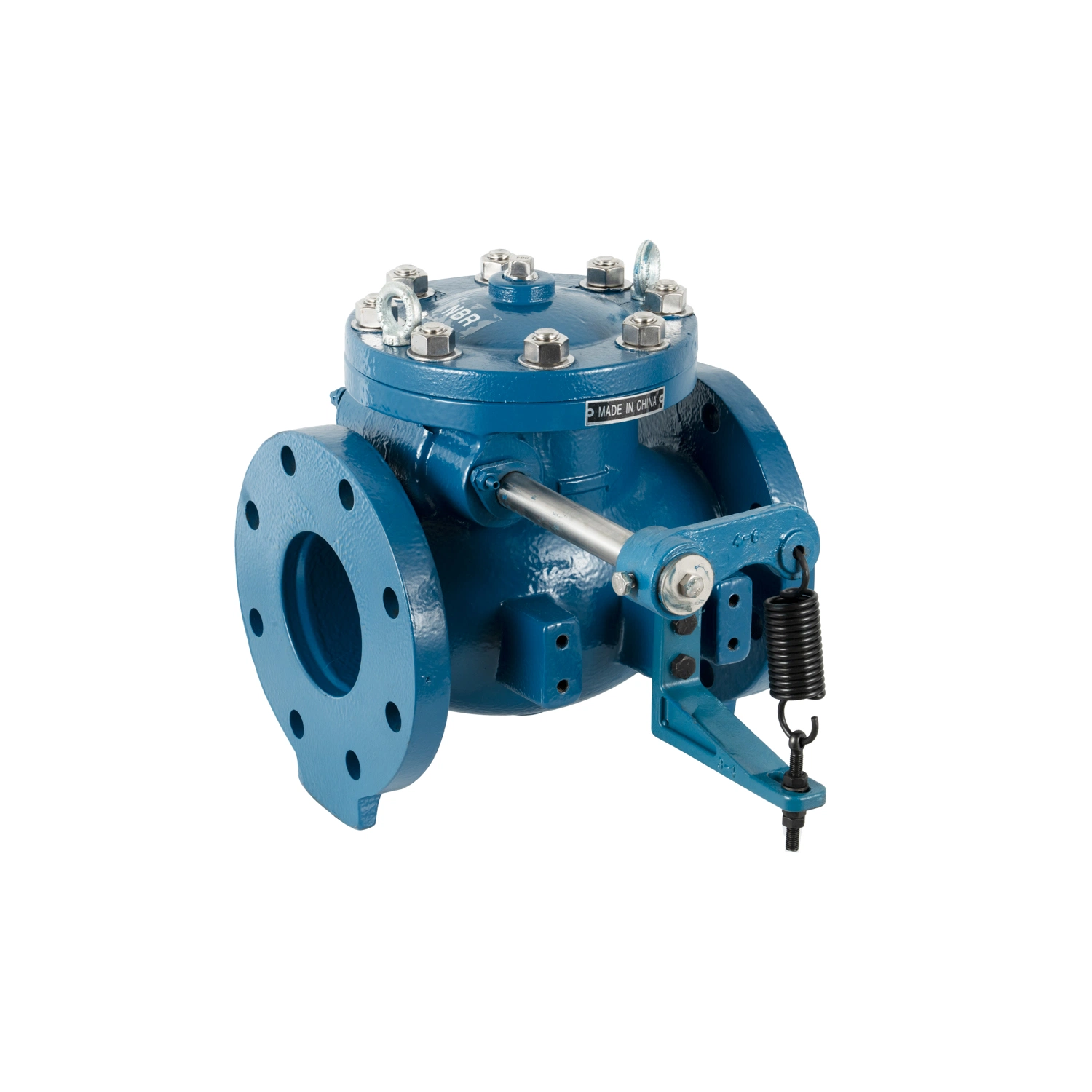 Swing Type Check Valve with Lever + Counterweight + Hydraulic Damping Cylinder