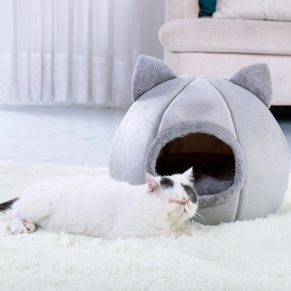 New Deep Sleep Comfort in Winter Pet Bed for Cat's House Products Pets Tent Cozy Cave Beds Indoor