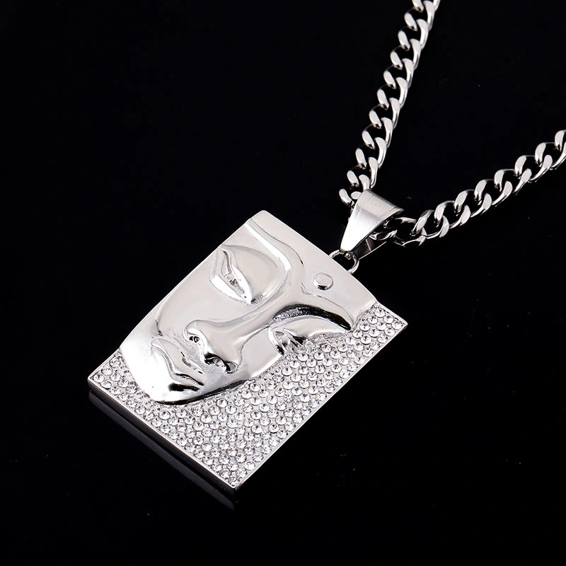 Provence Jewelry Drop Shipping Solid Silver Chain with Moissanite Diamond Initial Pendant