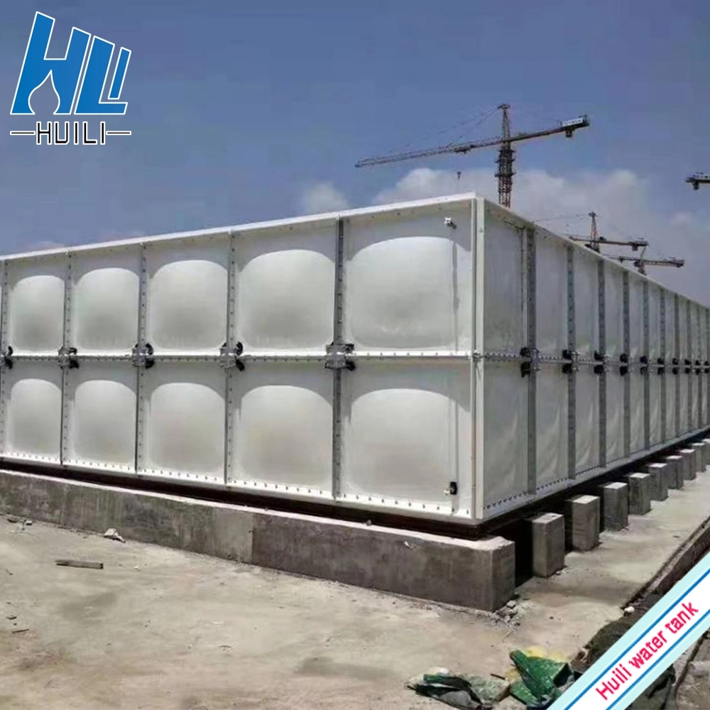 Heißer Verkauf 100000 Liter GRP FRP Fiberglas rechteckiges Regenwasser Lagertank in Malaysia verwendet Lebensmittelqualität Wasserbehälter billig Preis