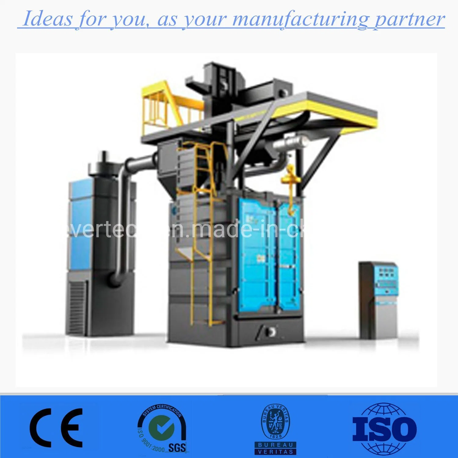 Coil Spring Shot Blasting Machine / Hook Hanging Type