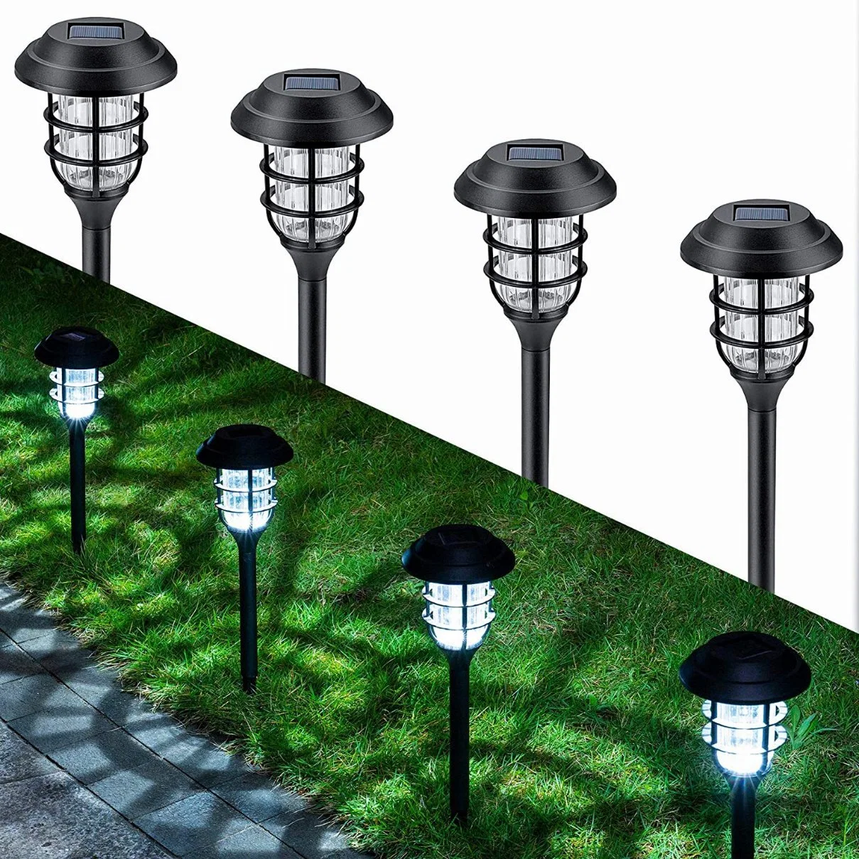 Luz solar LED para relvado luz de jardim à prova de água para exterior luz para jardim paisagem