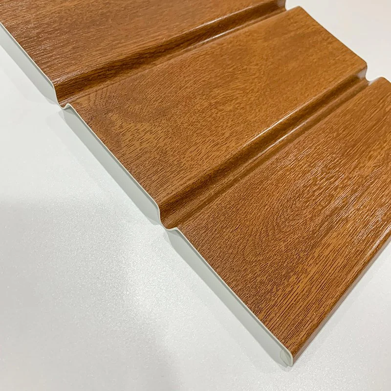 PVC Soffit Wooden Color Eave Panel for Outdoor 300mm Wide