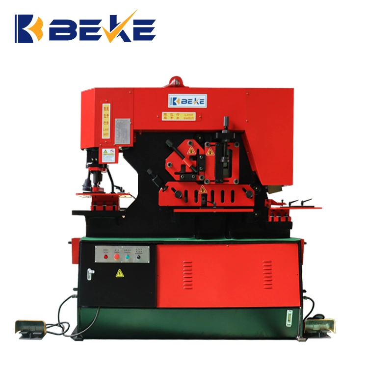 Hydraulic Hole Punch Iron Worker Combined Punching and Shearing Machine