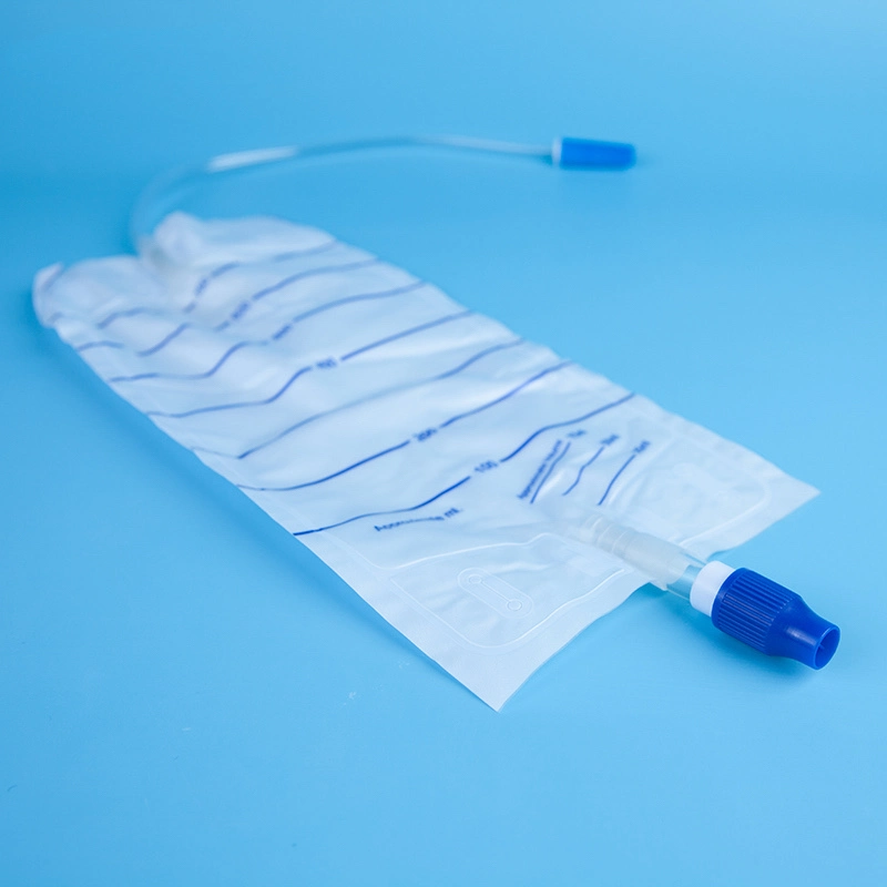 Disposable 2000ml Medical Hospital PVC Adult Urine Drainage Bag Manufacturing