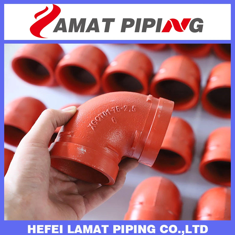 China-Made-High-Quality UL/FM/CE Listed Fire-Protection Ductile Iron Grooved Pipe Fitting Reducer//Elbow/Coupling