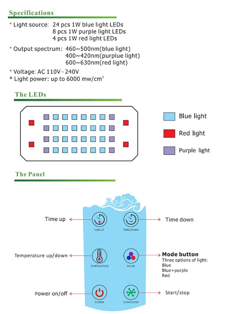 Professional Constant Teeth Bleaching Machine LED Tooth Whitening System