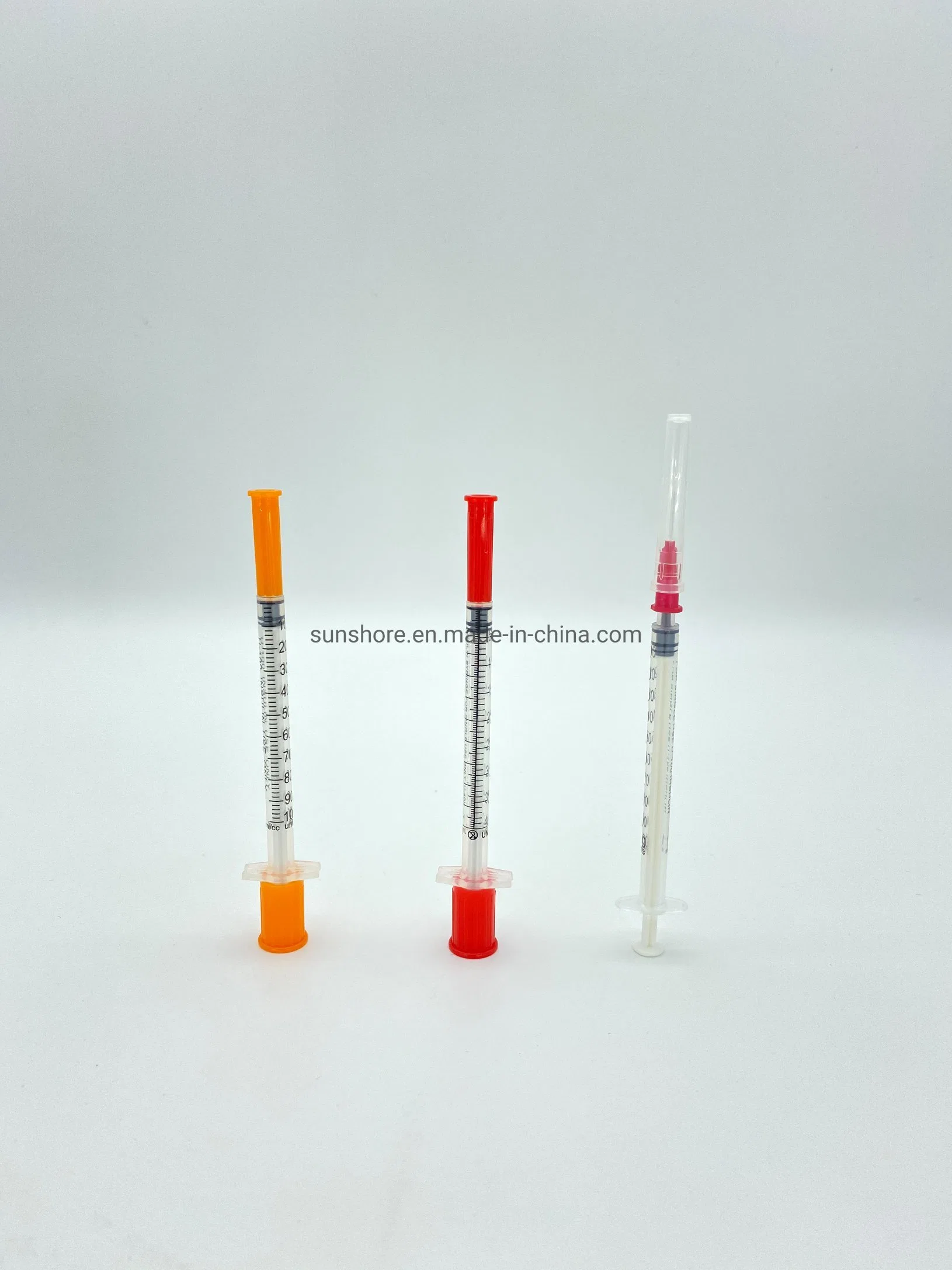 Disposable Safety 0.5ml 1ml Insulin Syringe with Needle for Injection