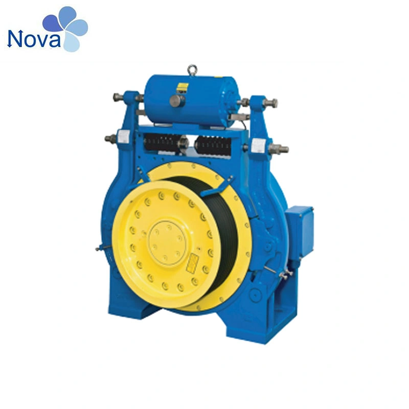 Vvvf 6 - 10 Nova Elevator Parts Gearless Traction Machine