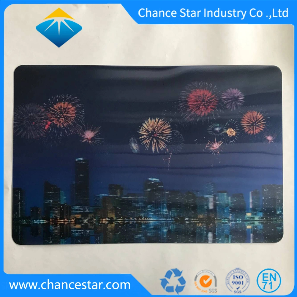 Custom 3D Lenticular Printing PP/Pet Vinyl Table Mat