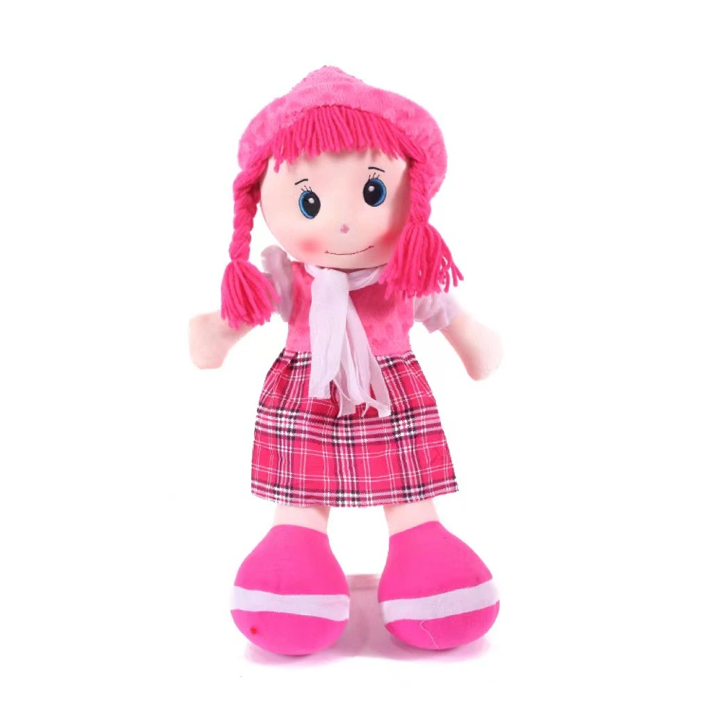 Boneco macio e bonito para bebé, boneca Barbie miúda de peluche Toy Rag Presente de aniversário com CE En71 GCC