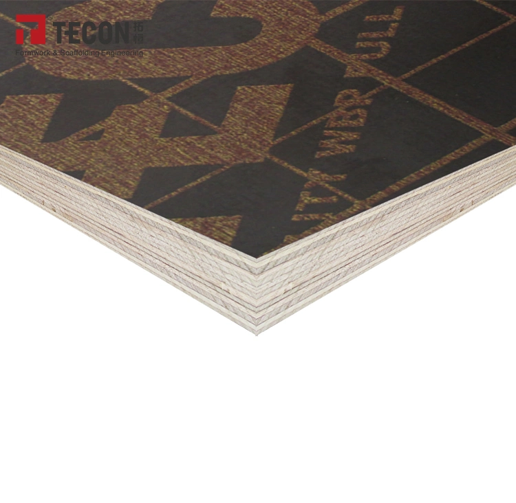 Construction Usage Outdoor Brown Film Faced 18mm Poplar Core Plywood