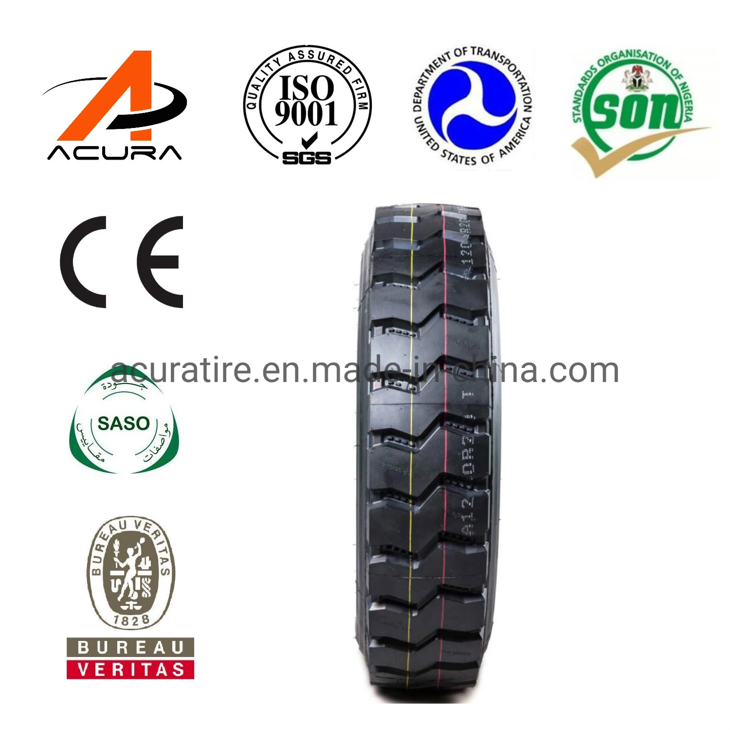 Avant de pneus de camion et d'entraînement 8.5r Pattern17,5 9.5R17,5 205/75R17.5 215/75R17.5 235/75R17.5 245/70R17.5